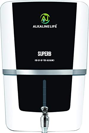 Alkaline Life SUPERB RO UV UF TDS ALKALINE AA 12 liters immunity booster water purifier (pH Balance Negative ORP Antibacterial)