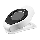 Gutol Digitales Metronom, wiederaufladbares elektronisches Mini-Metronom mit LCD-Anzeige und Sprachausgabe, für Klavier, Gitarre, Violine und Schlagzeug (weiß)