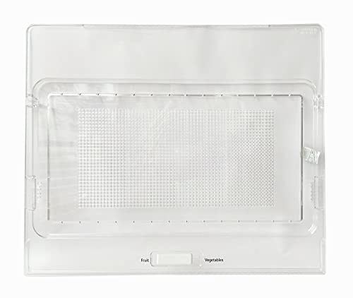 Image of SMIPLEBOL - The Best Is Here Fridge Vegetable Box Cover /Crisper Glass Lid Compatible for LG Double Door Refrigerator (Part NO:MCK698049)