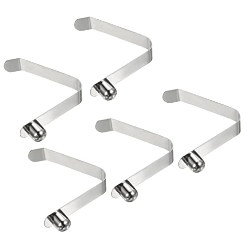 PATIKIL 9.5x9mm Kayak Paddle Snaps, 5 Pack Pole Push Button Spring Clips Steel Solid Button Locking Tube Single Pin for Camping Awning Tent Pole