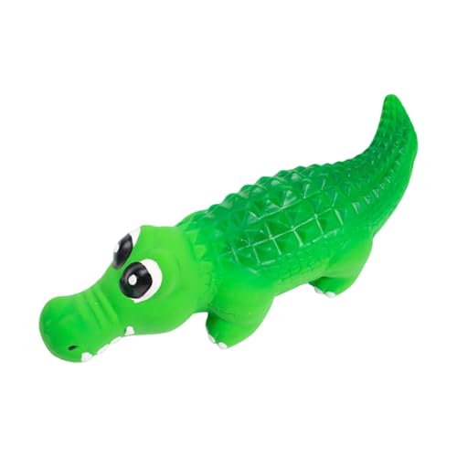 Alligators Shape Dog Chew Toy with Builtin Squeaker for Curiosity Stimulation and Energy Releasing for Indoor Outdoor Dog Chewin