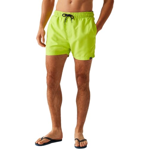 Regatta Mawson III - Bañador para hombre, Lima salvaje/azul marino, XXL