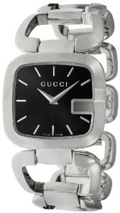 GUCCI G-GUCCI YA125407 LADIES STEEL BRACELET STAINLESS STEEL CASE WATCH�y���s�A���z