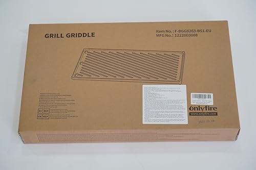 onlyfire Cast-Iron Griddle Plate for Weber Spirit 200 Series with Up Front Controls and Spirit II 200 Series Grills, Spirit E-310(2025), Reversible Griddle Pan, Replacement for Weber 7637 - Image 9