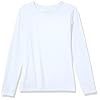 Hanes-Womens-Perfect-T-Long-Sleeve-T-shirt Hanes Women's Originals Long Sleeve Cotton T-Shirt, Lightweight Crewneck Tee, Modern Fit, White, Medium