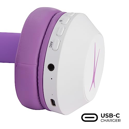 Image of Altec Lansing Kid Safe Noise Cancelling Wireless Headphones 15H Battery, 85dB Volume Limit, Foldable Design Powerful Sound, Active Noise Cancellation Perfect for Kids Ages 7+