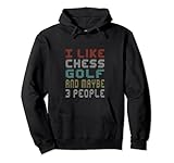 Funny Retro golfer design chess club golfing gift
