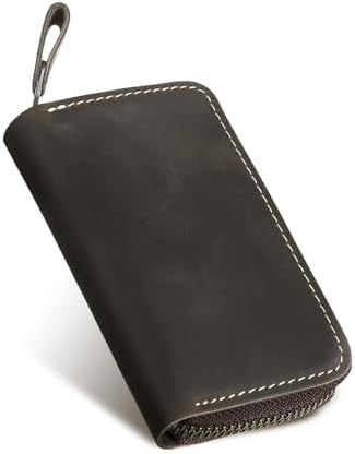 （05:00時点） [亀登鞄製作所] キーケース メンズ 【 上質な本革使用 】【 しっかり収まる 】【 各車 対応 】 スマートキーケース (スマートキー対応) (柔らかい肌触り) キーカバー スマートキー 革 本革 車 レディース YKKファスナー (こげ茶)