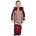 One Piece Snowsuit Snow Suit for Kids Fashion Boys One Piece Snowsuit Girls Ski Outfit Waterproof Snowboard Suits Winter Outdoor Clothes Red 8-9 Years