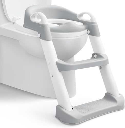 SKY-TOUCH Kids Potty Training Seat with Steps,Adjustable Tod...