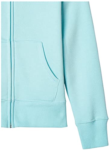 Amazon Essentials Girls' Fleece Zip-Up Hoodie Sweatshirt, Aqua Blue, Small #TOP2