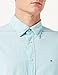 Tommy Hilfiger Camisa RF de Popelina Suave Natural, Tidal Waves, L para...