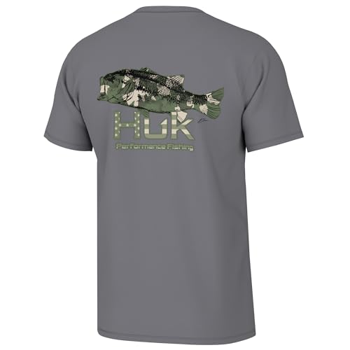 HUK Mens Kc Scott Short Sleeve Tee Performance Fishing T-Shirt