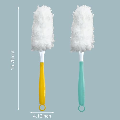 Image of Car Interior Duster - Ultimate Cleaning Tool for Cars, House, and Office - Compact Mini Design for Effortless Dust Removal Double-Sided Design 2handle +10 Duster Refills.