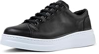 Camper Women's Runner Up Sneaker, Smooth Leather Black/White, EU 41/US 10