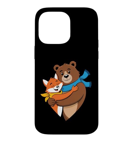 Cool Best Friends Meme Friendship Fox Bear �����Y ���f�B�[�X �L�b�Y �X�}�z�P�[�X iPhone 14 Pro Max �p