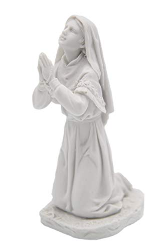6.25" Saint St. Bernadette Of Lourdes Kneeling Statue Sculpture Figure Made In Italy #TOP12