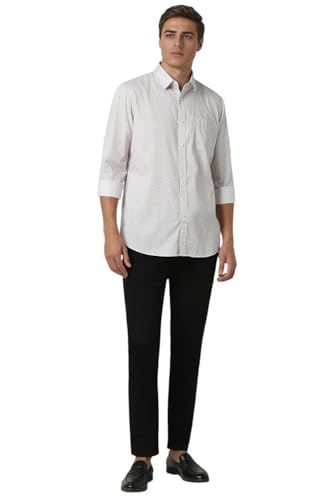 Image of Van Heusen Casual Printed Shirt for Men| Premium Cotton| Full Sleeves| Slim Fit |Breathable Fabric