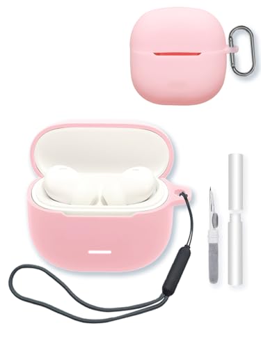 XIAOMI Redmi Buds 8 Lite�C���z���p�P�[�X�A�\�t�g�v���e�N�V�����ABOVUGAC�V���R���P�[�X�J�o�[ �L�[�`�F�[��&�N���[�j���O�L�b�g&�X�g���b�v�t�� XIAOMI Redmi Buds8 Lite�p-�s���N