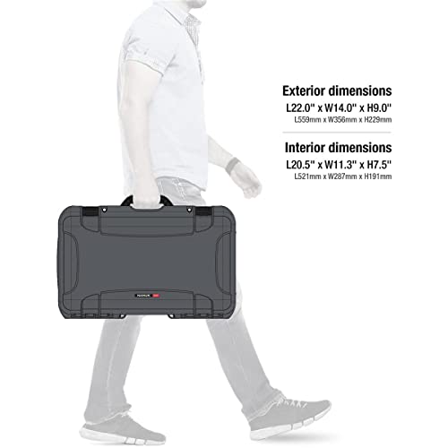 Nanuk 935 Waterproof Carry-on Hard Case with Lid Organizer and Foam Insert for Canon, Nikon - 2 DSLR Body and Lens/Lenses - Graphite 935-DSLR7 by NANUK - Image 7