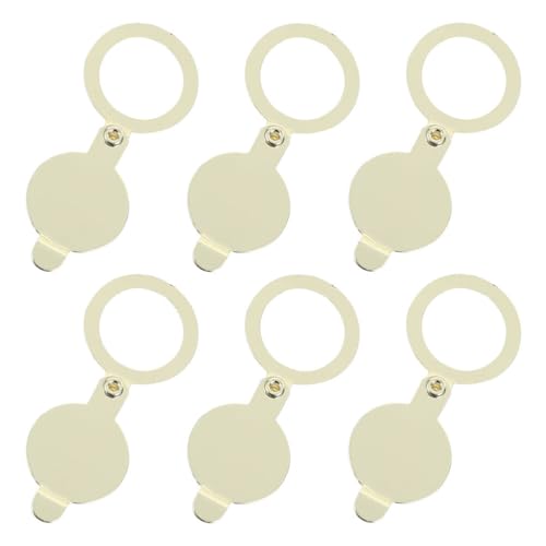 SMASOLO 6pcs cubierta para mirilla de puerta frontal para privacidad, protector para visor de puerta para apartamento, seguridad en hotel, uso doméstico 2.16x0.86x0.20 pulgadas miniatura 1