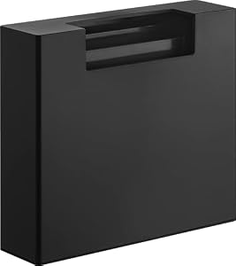 山崎実業(Yamazaki) マグネット ゴミ袋 収納ホルダー 45L ブラック W24×D6.7×H21.4cm タワー tower 浮かせる収納 収納ケース 片手でサッと取り出せる 10665