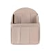 Felt Backpack Organizer Insert, Round Top Purse Organizer, Backpack Purse And Travel Backpack For Women Travel Backpack For Man Backpack For Mummy Coach MCM LV JanSport anello.Beige, Large
