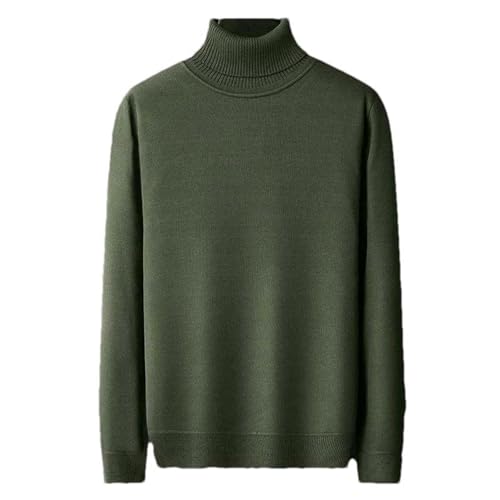 Men's Casual Long Sleeve Knitted Turtleneck Pullover Sweater4