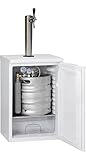 Schanksäule aus Edelstahl Gastrobedarf Westerbarkey Komplett montierte Zapfanlage Bierbar für max 30l Fässer mit Schanksäule, Uhr, Co², Keg usw.