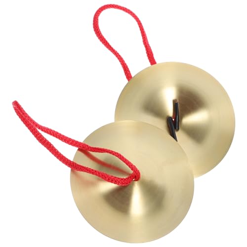 ifundom 3 Pairs Dancing Finger Cymbals Made of High Grade Alloy Perfect Instrument for Children's Music Skills Development