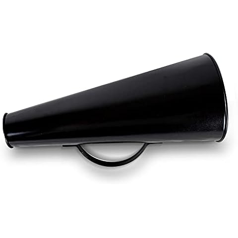 Old Fashioned Director Large Metal Megaphone Loud Hailer | Movie Prop | Film Prop |TV Prop |Fancy Dress | Mega Phone | Megaphone Speaker | Voice Amplifier | Film Prop Replica |Fog Horn Cover