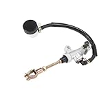 Motoforti Rear Brake Master Cylinder Pump Foot Brake with Reservoir for Yamaha Banshee 350 1988-2006 Silver Tone Long-lasting