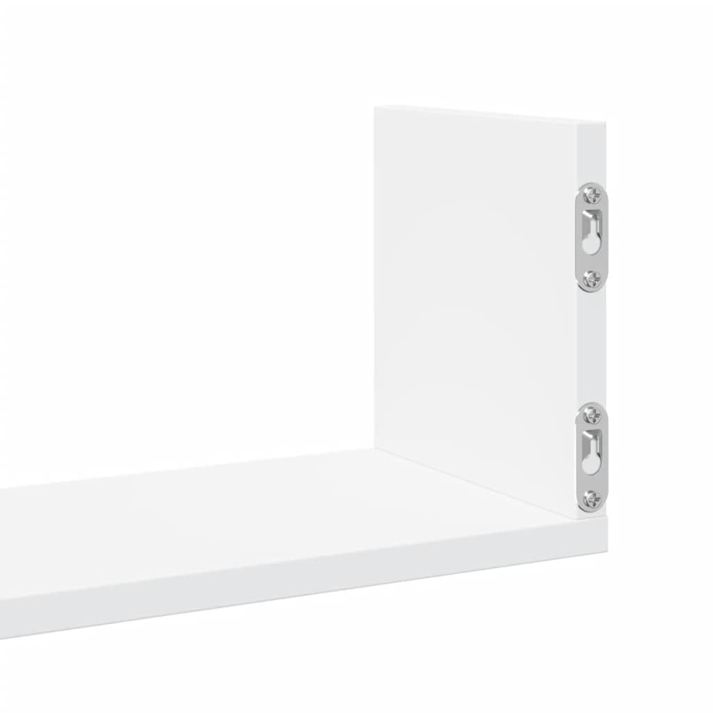vidaXL Mensole a Muro 3 pz Bianche 58x18x18 cm in Truciolato