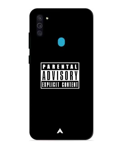 Image of Premium Explicit Case for Samsung Galaxy M11 Soft-Touch Metal TPU Back Cover, Shockproof, Designer, Aesthetic Mobile Phone Case (Glossy Finish)
