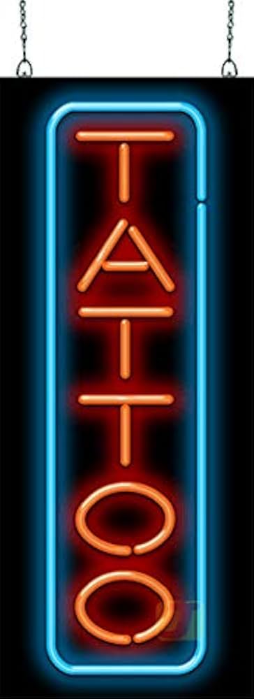 Amazon.co.jp: 垂直タトゥー ネオンサイン - Lサイズ - 高さ32