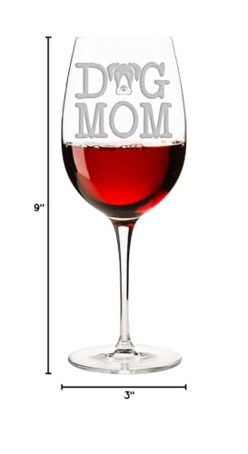 Copa para vino grabada Dog Mom Great Dane 18 onzas miniatura 4