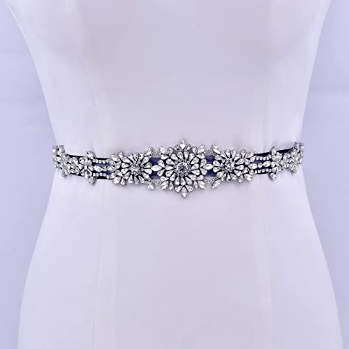 azaleas Rhinestone Bridal Belt Sashes Diamond Wedding Belts for Women Dress Shiny Wedding Accessories2