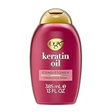 OGX Anti-Breakage + Keratin Oil Fortifying Anti-Frizz Conditioner for Damaged Hair & Split Ends, with Keratin Proteins & Argan Oil, Paraben-Free, Sulfate-Free Surfactants