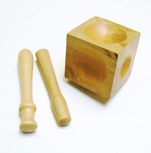 JTS Wood Dapping Block 2 Wood Punch Set Wooden Doming Cube Forming Tool Design Shape