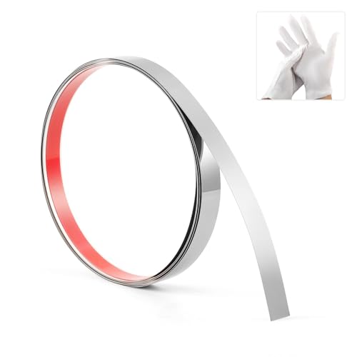 Moulure flexible Bnell argentée pour masquer les défauts des murs sans outils