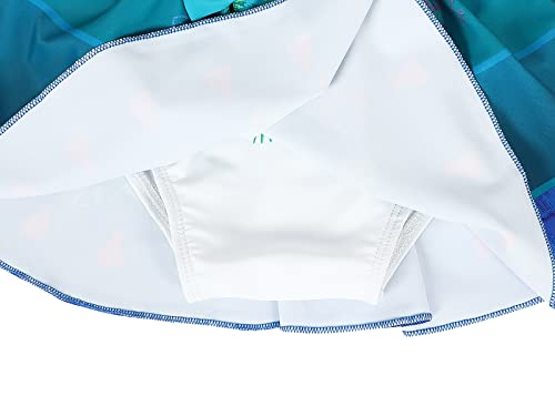 Image of Jurebecia Girls Princess White Swimwear Adventure Bathing Suit Tankini Swimsuit 2 Pieces Bikini Set White Size 10 /9-10Years