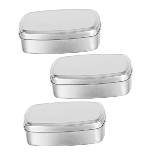 healvian 3個 食品グレードアルミ製ソープボックス 蓋付きトラベル用鹸ケース 軽量携帯可能 防錆変形防止 衛生的収納 バスルーム用香膏香p