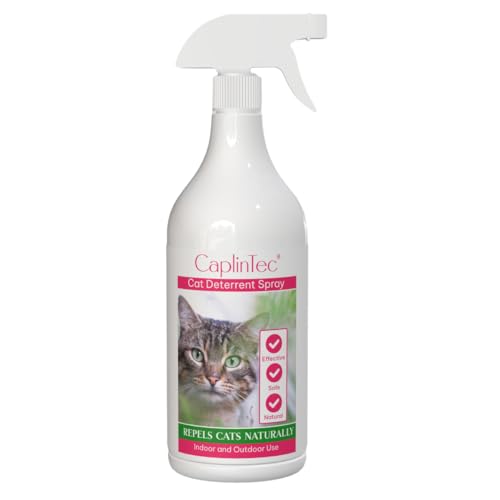 EWE STOP by CaplinTec - Spray disuasorio natural para gatos, solución natural, segura y eficaz para uso en interiores y exteriores con fórmula de larga duración