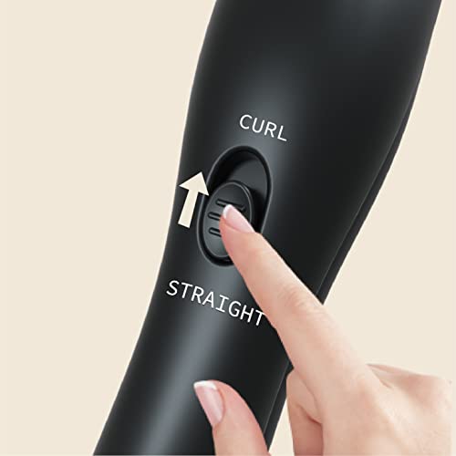 1.25 Inch Hair Straightener And Curler 2 In 1 Curling Iron & Flat Iron Tourmailine Ceramic, 275℉-425℉ Temperature Adjust, Dual Voltage Travel Use #TOP5