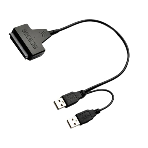 Cable SATA 2.5" a USB con Adaptador de Corriente y LEDs miniatura 5