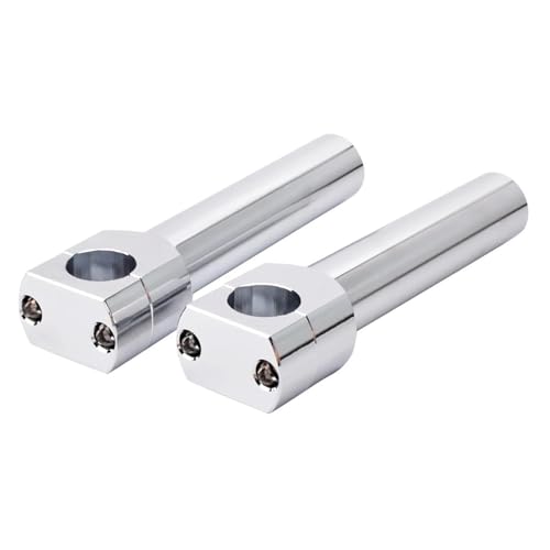 Adaptateur guidon moto 25 mm chrome pour voyage et sorties custom en liberté
