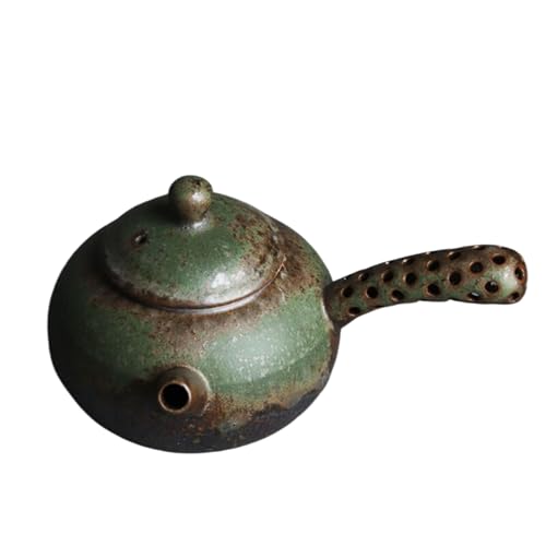 Bouilloire à eau en céramique et set à thé rétro pour amateur de théière en verre