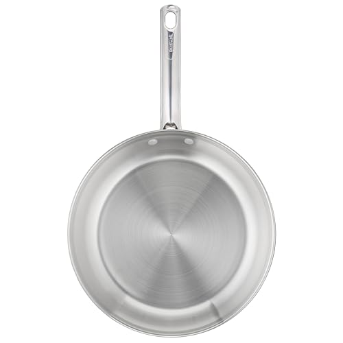 Foto von Tefal Duetto On Bratpfanne 24 cm, unversiegelt, dicker Wärmediffusionsboden, Komfort-Griff, langlebig, für alle Herdarten geeignet, Edelstahl, B8660434