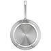 Tefal Duetto On Bratpfanne 24 cm, unversiegelt, dicker Wärmediffusionsboden, Komfort-Griff, langlebig, für alle Herdarten geeignet, Edelstahl, B8660434