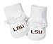 Louisiania State LSU Tigers Boxed Baby Booties with Lace